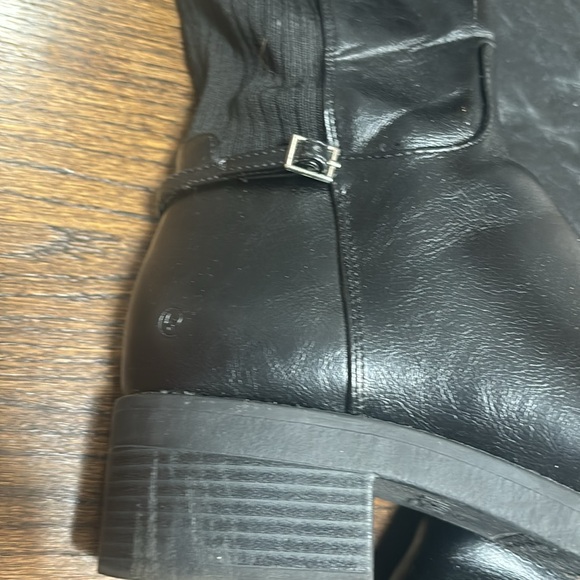 Life Stride extended calf black leather boots - Picture 3 of 7